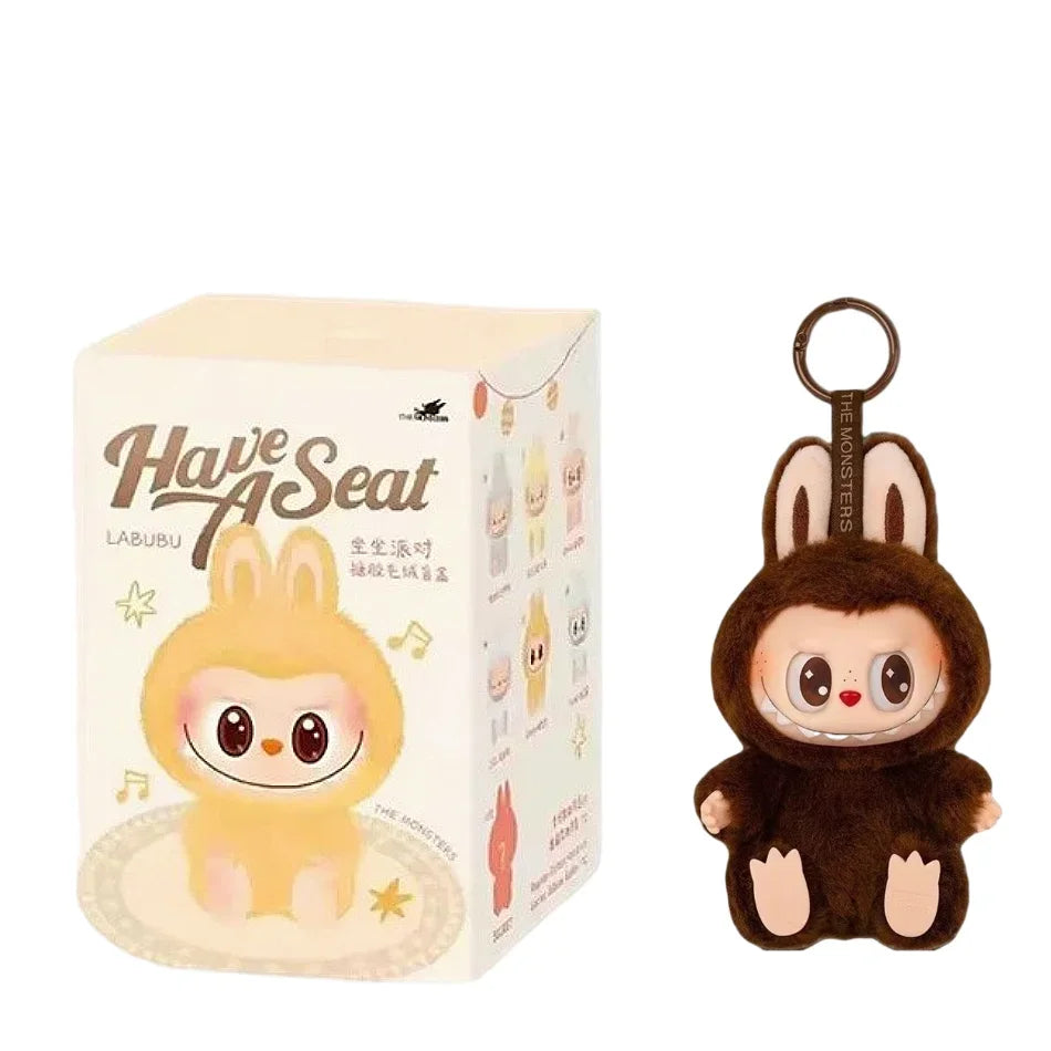 For Labubu The Monsters Doll Blind Box Heart-Moving Macaron Mokoko Anime Figures Guess Bag Hanging Pendant Xmas Birthday Gift