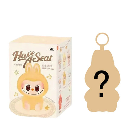 For Labubu The Monsters Doll Blind Box Heart-Moving Macaron Mokoko Anime Figures Guess Bag Hanging Pendant Xmas Birthday Gift