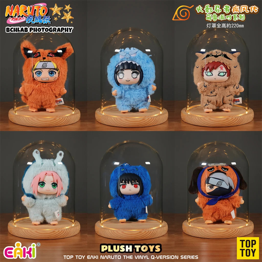 Top Toy × Eaki Naruto Cute Beast Party Blind Box Figure Keychain Charm Naruto & Sasuke Collectible Toys Trendy Blind Box