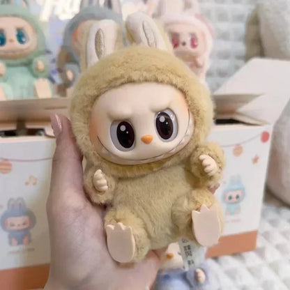 For Labubu The Monsters Doll Blind Box Heart-Moving Macaron Mokoko Anime Figures Guess Bag Hanging Pendant Xmas Birthday Gift