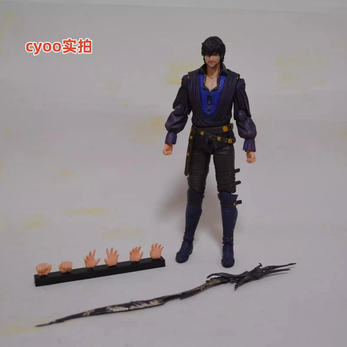 Square Enix Bring Arts "Final Fantasy Vii" Action Figure Set - Cloud Strife & Rufus Shinra & Heidegger & Vincent Valentine Model