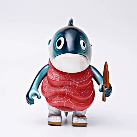 Bean Boss Aquatic Series - Collectible Tuna, Orca & Salmon Figures Cute Mini Whale Model Set, Japanese-Style Vinyl Art Toys