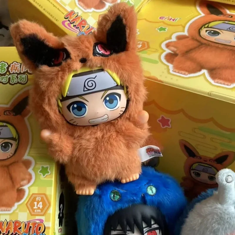 Top Toy × Eaki Naruto Cute Beast Party Blind Box Figure Keychain Charm Naruto & Sasuke Collectible Toys Trendy Blind Box