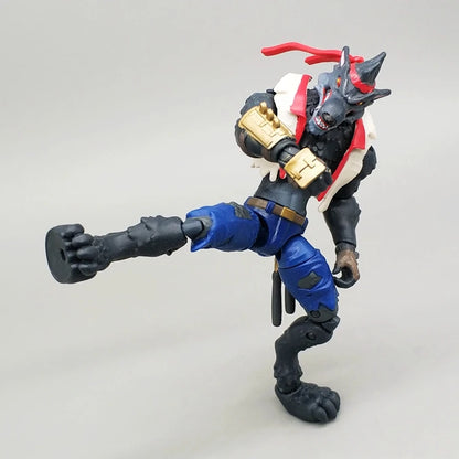 3.75" Action Figures - Werewolf Ninja & Special Forces Poseable Troops Crossover Model Set