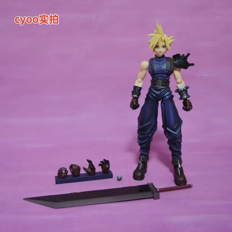 Square Enix Bring Arts "Final Fantasy Vii" Action Figure Set - Cloud Strife & Rufus Shinra & Heidegger & Vincent Valentine Model