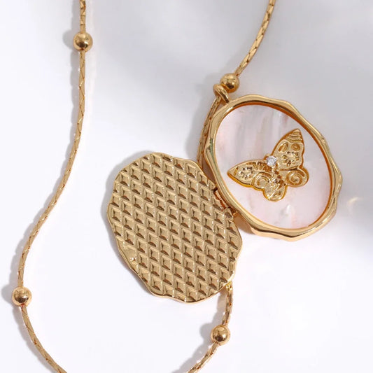 Nellie Glimmer Butterfly Necklace