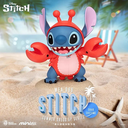 Official Lilo & Stitch Summer Series Blind Box - Beach Day Stitch Figures By Beast Kingdom Tropical Outfit Variants
