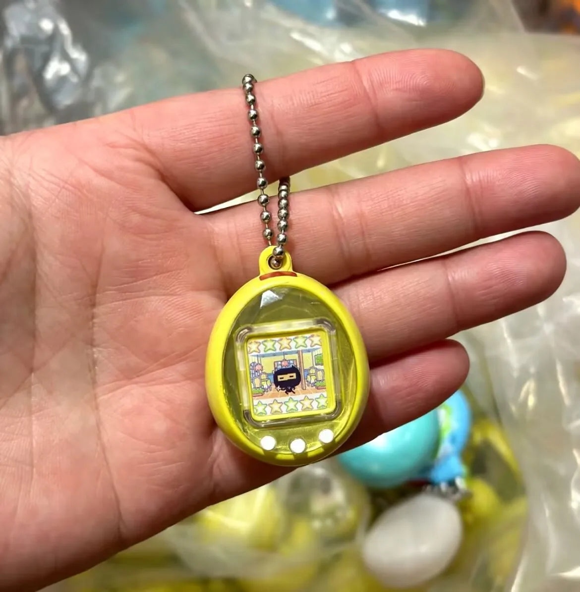 New Bandai - 4th Tamagotchi Miniature Pendant Angel White Gift Defective Bulk