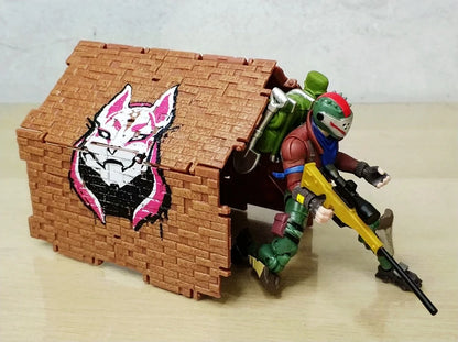 3.75" Action Figures - Werewolf Ninja & Special Forces Poseable Troops Crossover Model Set