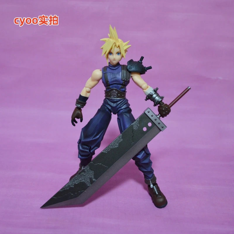 Square Enix Bring Arts "Final Fantasy Vii" Action Figure Set - Cloud Strife & Rufus Shinra & Heidegger & Vincent Valentine Model