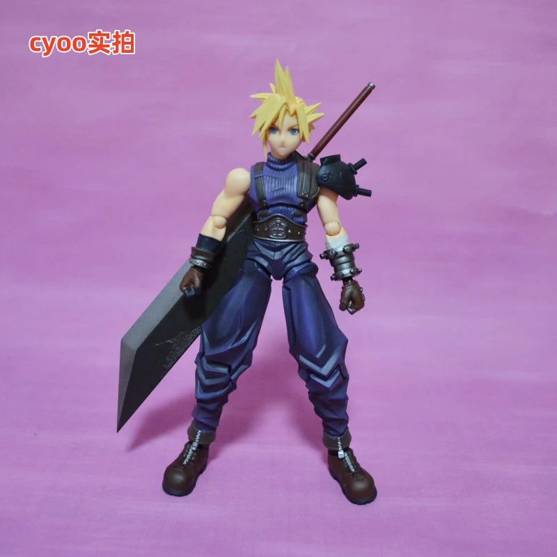 Square Enix Bring Arts "Final Fantasy Vii" Action Figure Set - Cloud Strife & Rufus Shinra & Heidegger & Vincent Valentine Model