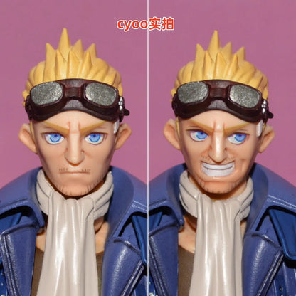 Square Enix Bring Arts "Final Fantasy Vii" Action Figure Set - Cloud Strife & Rufus Shinra & Heidegger & Vincent Valentine Model