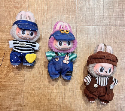 Roupas de boneca de 17 cm, roupa labubu, conjunto de roupas de boneca labubu de 17 cm, roupas de boneca de 17 cm para bonecas la