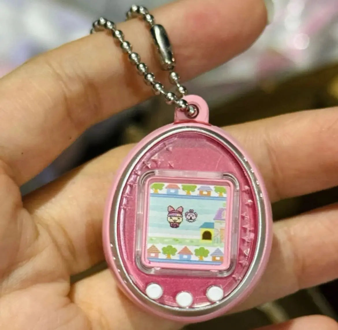 New Bandai - 4th Tamagotchi Miniature Pendant Angel White Gift Defective Bulk
