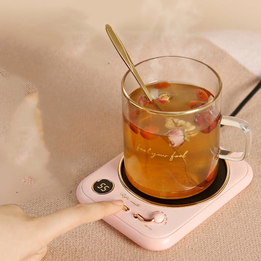 Portable 55 Degree Constant Temperature Coaster Without Heart