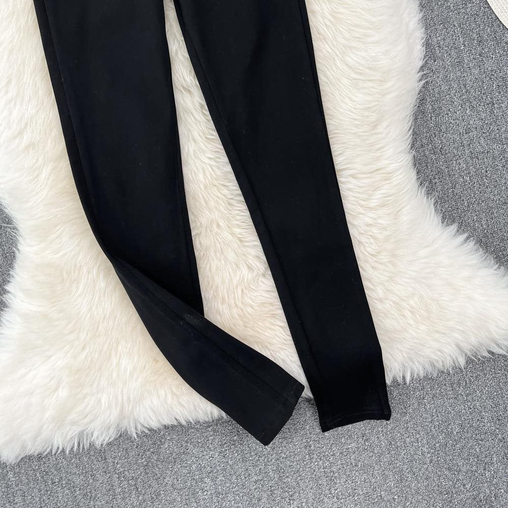 Versatile Black Pencil Pants For Women