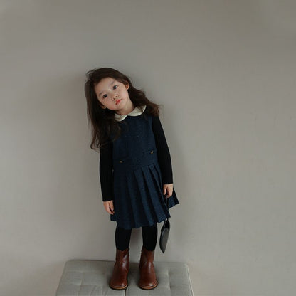 Girls' Dress Short Coat Two-piece Set