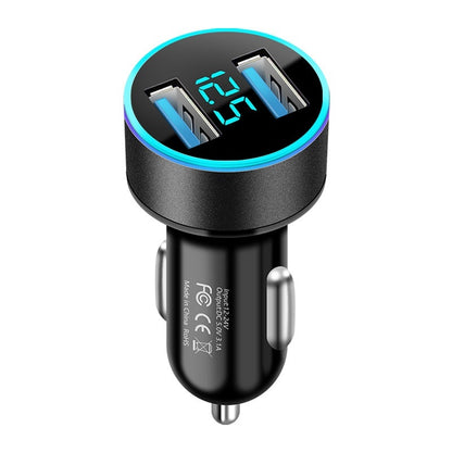 Car Charger Invisible Charging Plug Dual Port USB Hidden Full Protocol Super Fast Charge