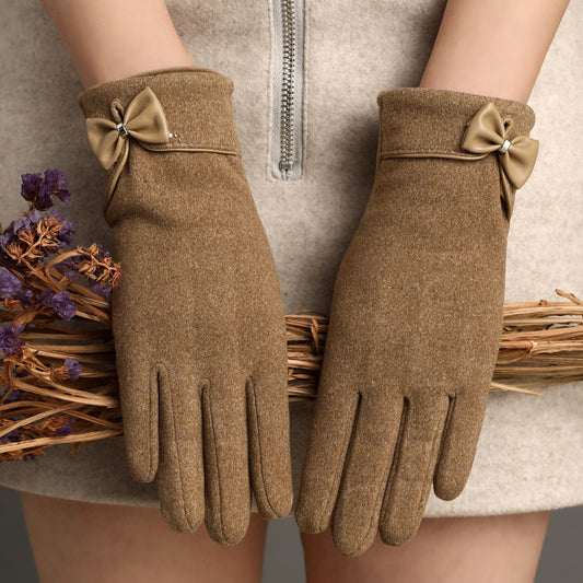 "CozyTouch Bow Gloves"