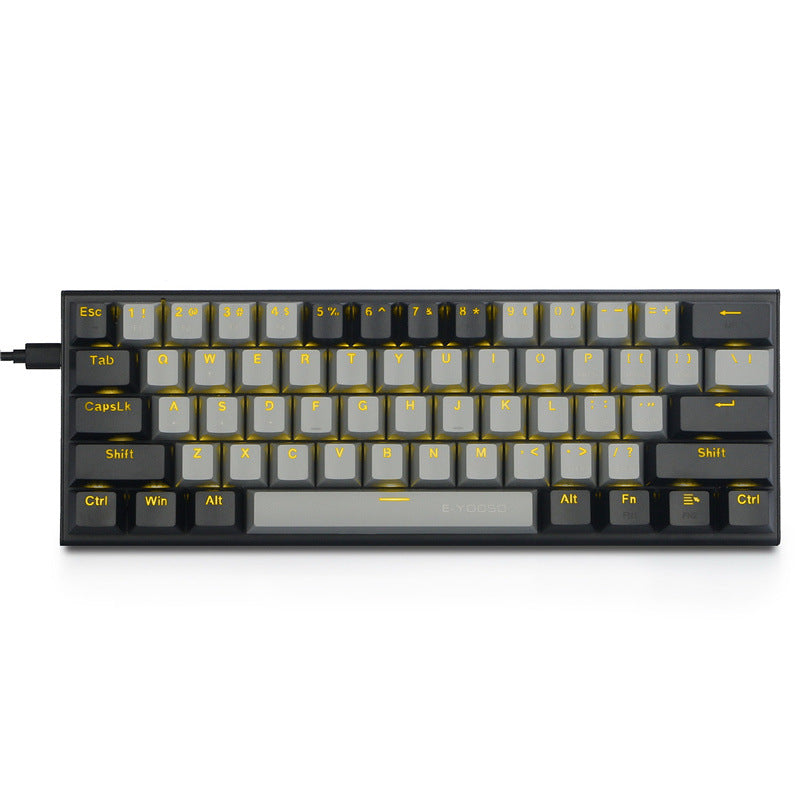 Key Mechanical Keyboard Two Colors Key CAP Computer E-sports Game MonochromeRGB Light