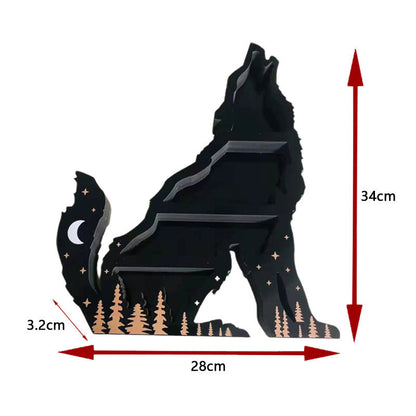 Wolf Crystal Home Items Storage Rack Ornament