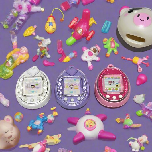 New Bandai - 4th Tamagotchi Miniature Pendant Angel White Gift Defective Bulk