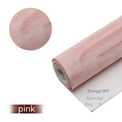 Full Elastic Force Suede Fabric Double-sided Microfiber Self-adhesive Suede Car Interior