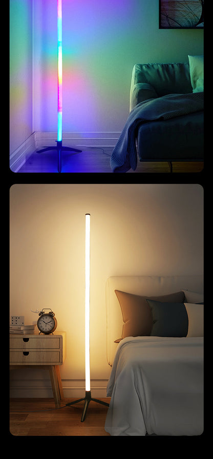 LED Corner Ambience Light Split Floor Bedroom Decoration RGB Remote Control Floor Lamp