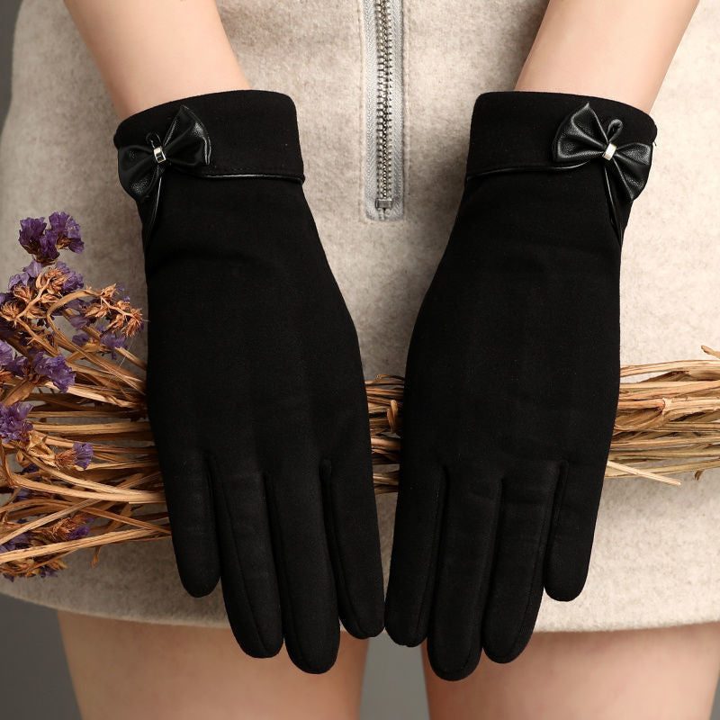 "CozyTouch Bow Gloves"