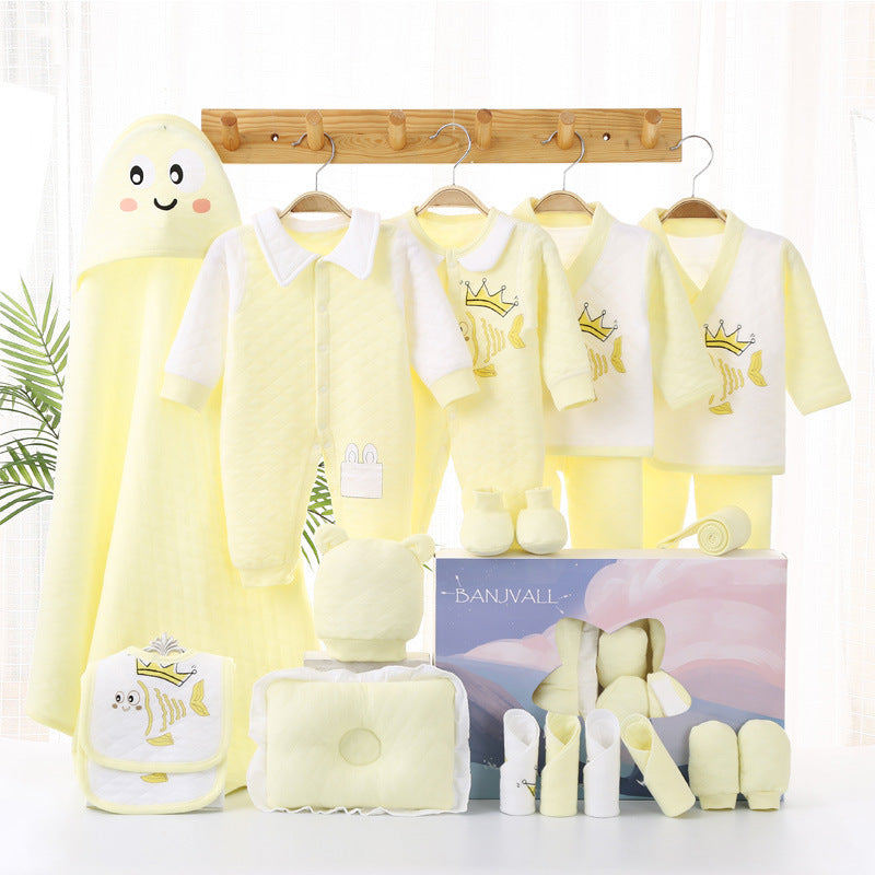 Newborn Cotton Products For Autumn And Winter Gift Set