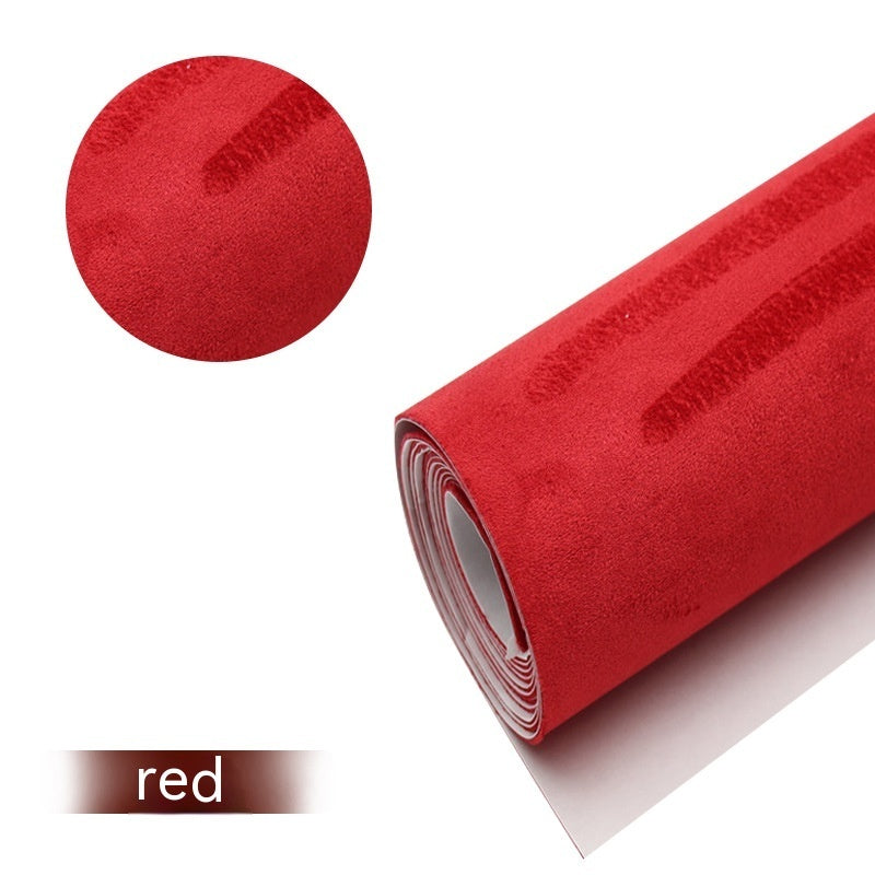 Full Elastic Force Suede Fabric Double-sided Microfiber Self-adhesive Suede Car Interior