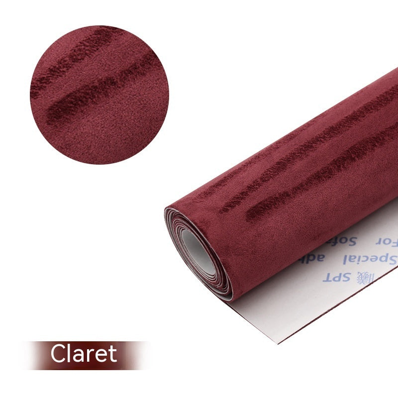 Full Elastic Force Suede Fabric Double-sided Microfiber Self-adhesive Suede Car Interior