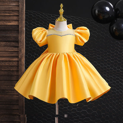 Girl's Gown-year-old Bow Princess Dress