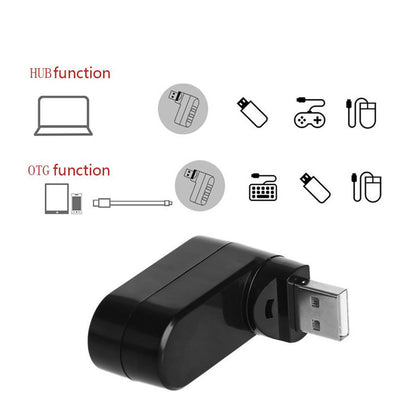 Rotating Mini Notebook PC Extension Splitter