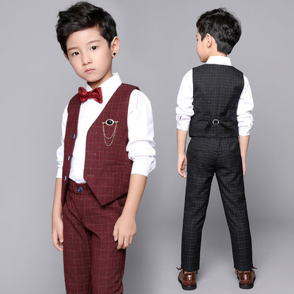 Boy's Suit Fashion Spring Two-piece Vest Set