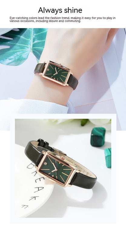 "Vintage Square Chic Women's Timepiece"