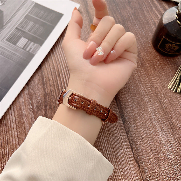 Fashionable Small Waist Metal Leather Strap