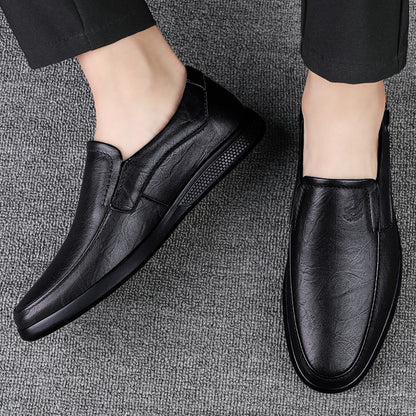 Cowhide Men's Business Casual Leather Shoes Breathable And Comfortable