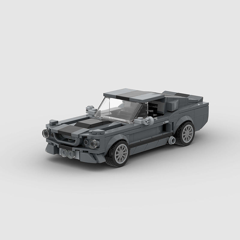 Shelby GT500 Small Particle Building Blocks Moc Racing Car Super Sports Car