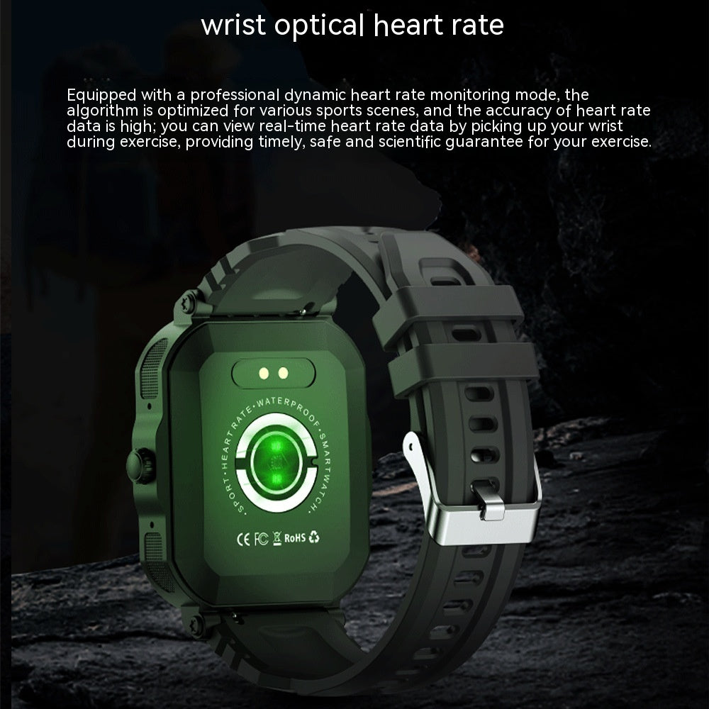 Three-proof Outdoor Sports Bluetooth Calling Electronic Step Heart Rate Watch